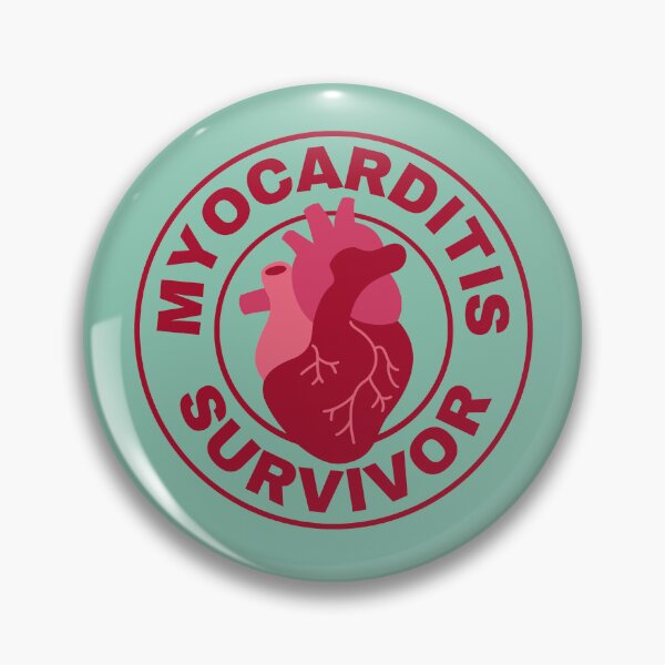 Item preview, Myocarditis survivor symbol red heart for myocarditis awareness cardiomyopathy designed and sold by Lady-Frost.
