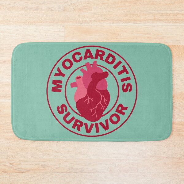 Item preview, Myocarditis survivor symbol red heart for myocarditis awareness cardiomyopathy designed and sold by Lady-Frost.