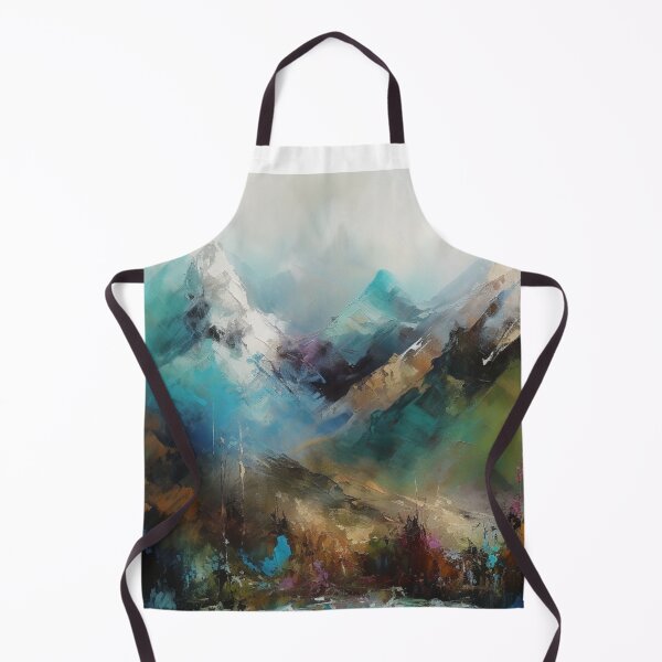 Item preview, Turquoise Mountainscape Canvas Print designed and sold by artbybodhi.