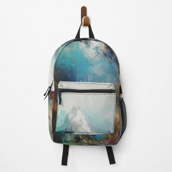 Item preview, Turquoise Mountainscape Canvas Print designed and sold by artbybodhi.