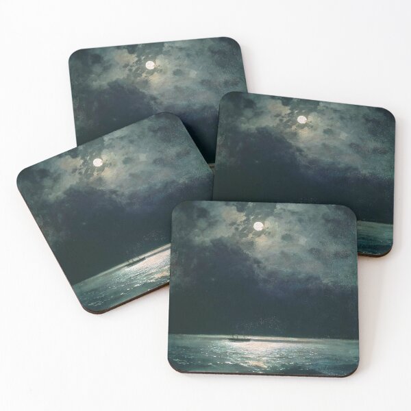 Item preview, The Black Sea at night, marine art by Ivan Aivazovsky designed and sold by Gabriel S.
