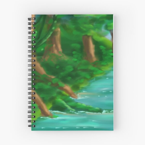 Item preview, Rainforest scene with trees and river designed and sold by aditikkumar.
