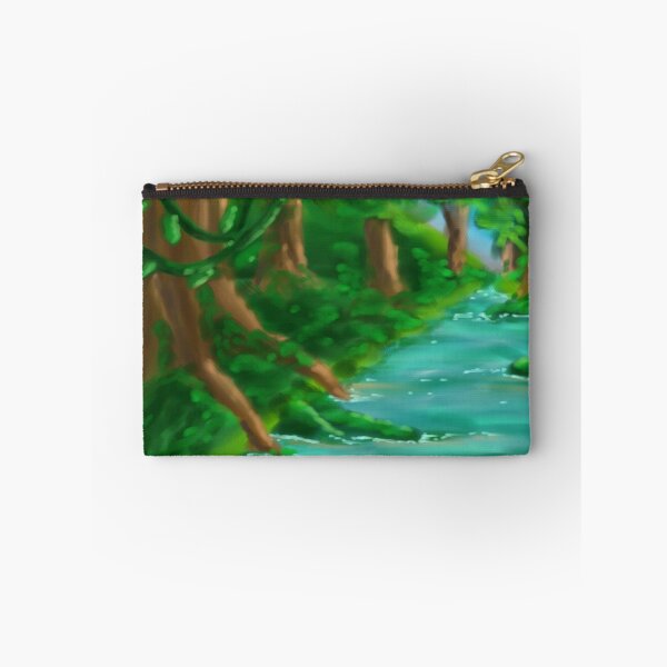 Item preview, Rainforest scene with trees and river designed and sold by aditikkumar.