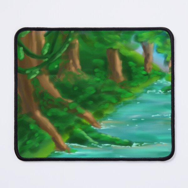 Item preview, Rainforest scene with trees and river designed and sold by aditikkumar.