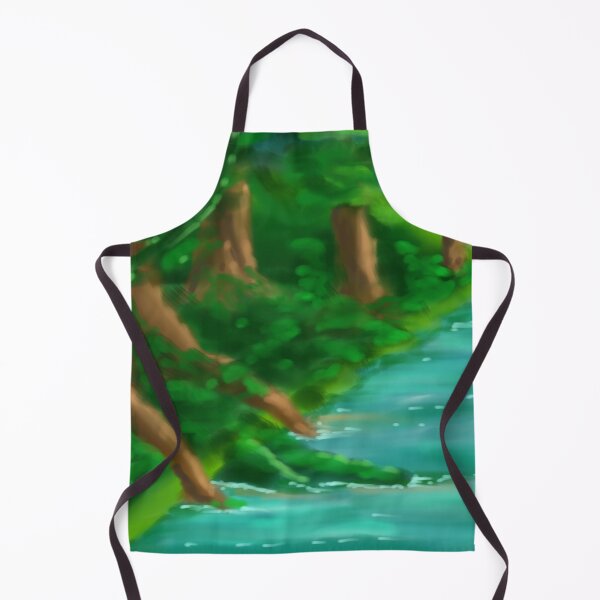 Item preview, Rainforest scene with trees and river designed and sold by aditikkumar.