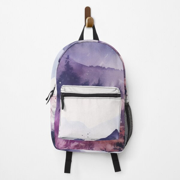 Item preview, Violet Mountainscape Canvas Print designed and sold by artbybodhi.