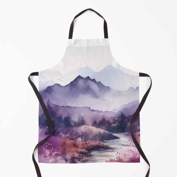 Item preview, Violet Mountainscape Canvas Print designed and sold by artbybodhi.