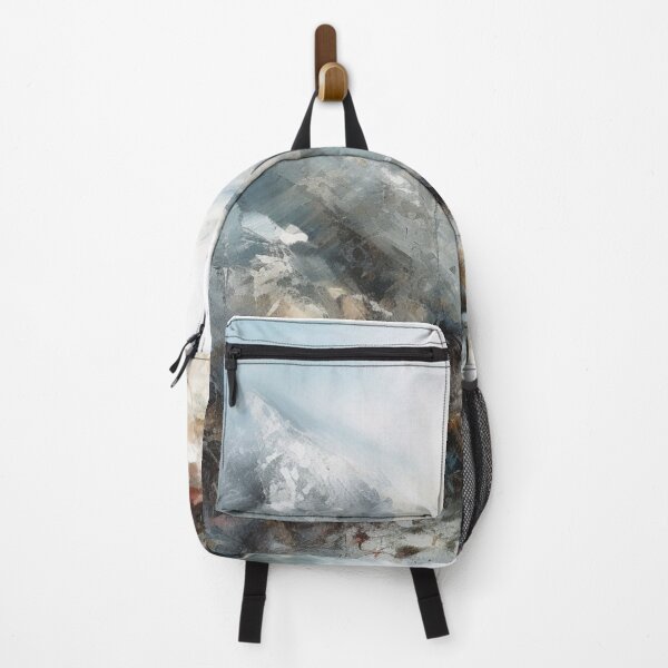 Item preview, White Mountainscape Canvas Print designed and sold by artbybodhi.