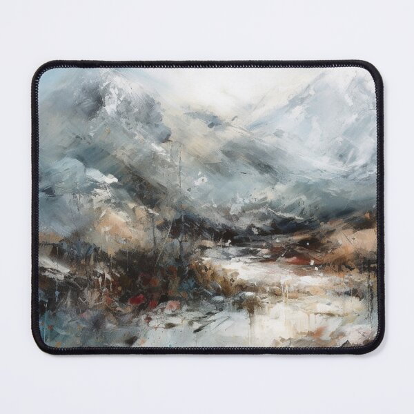Item preview, White Mountainscape Canvas Print designed and sold by artbybodhi.