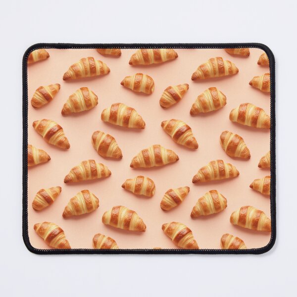 Item preview, Croissants pattern on pink background designed and sold by Magryt.