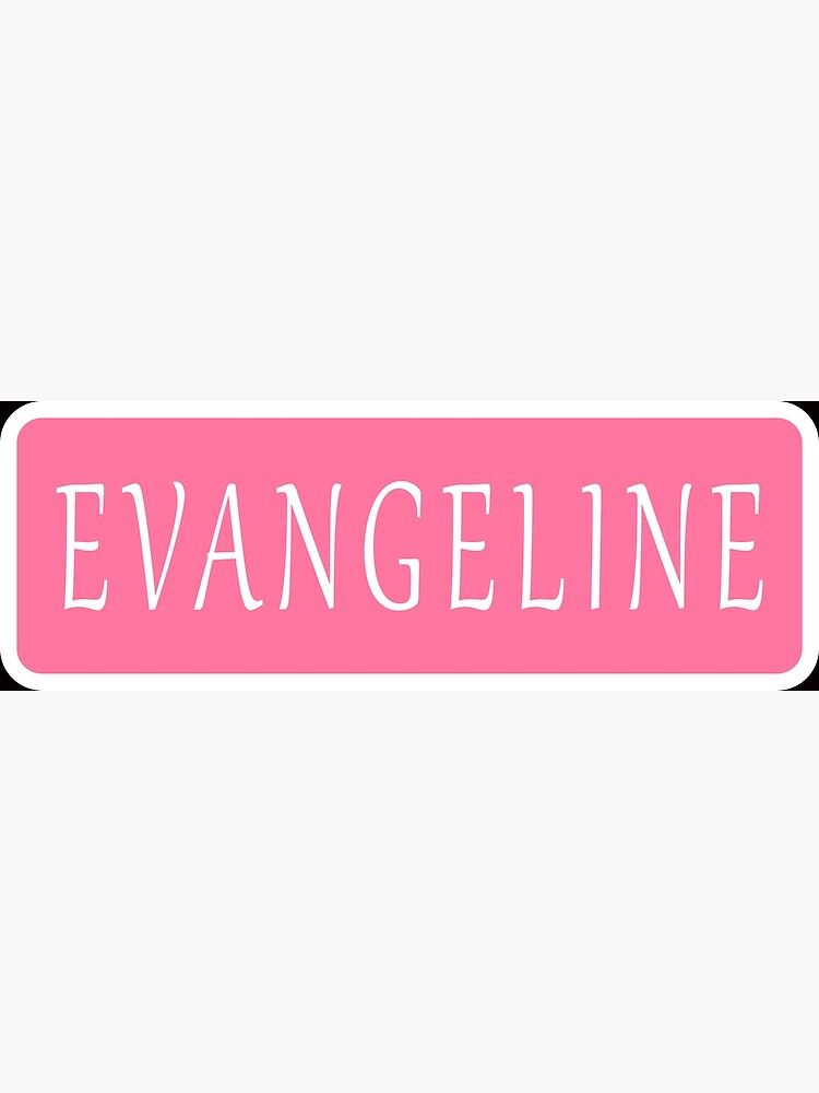 Evangeline Girls Name Poster for Sale by jeallan