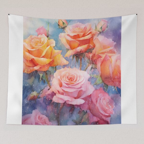 Item preview, Vibrant Roses: A Burst of Colorful Beauty designed and sold by printmeartfully.