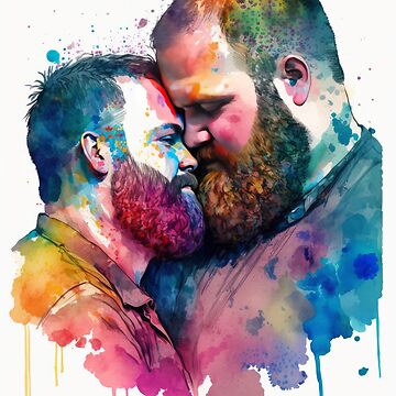 "Gay Bears in Love" Poster for Sale by ai4bears | Redbubble