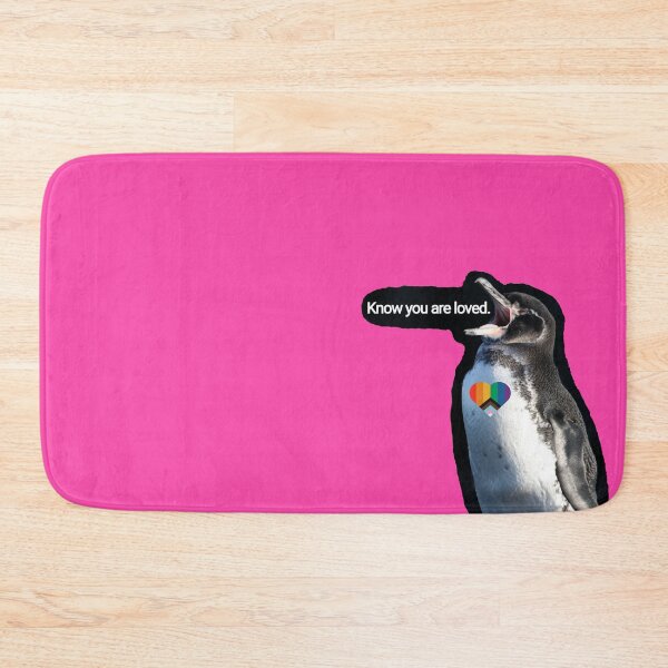 Item preview, Fuchsia #FC4 LGBTQ Pride Galapagos Penguin wants you to know you are loved  designed and sold by SBPenguins.