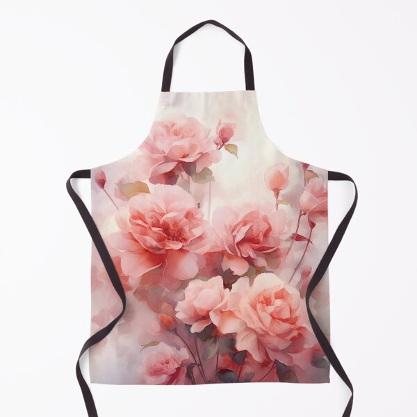 Aperçu de l'œuvre Roses roses à l'aquarelle : une délicate symphonie florale créée et vendue par printmeartfully.
