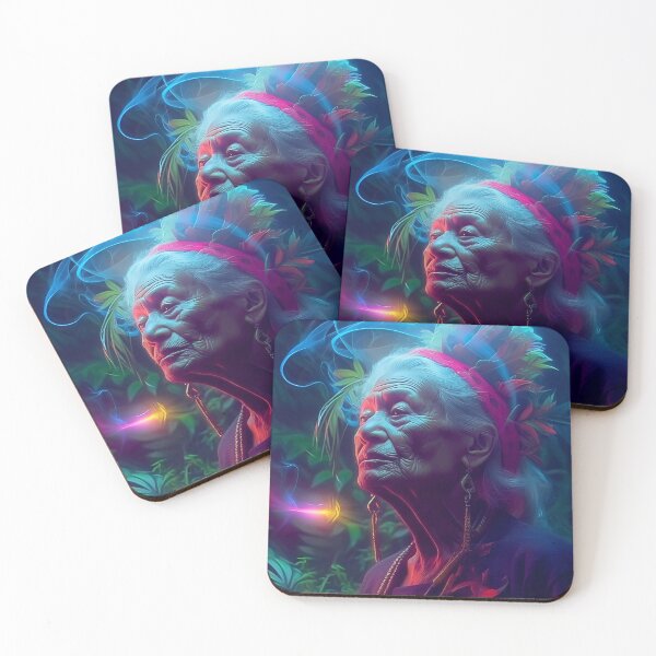 Item preview, Ayahuasca Visions: Abuelita Curandera designed and sold by AncyMoon.
