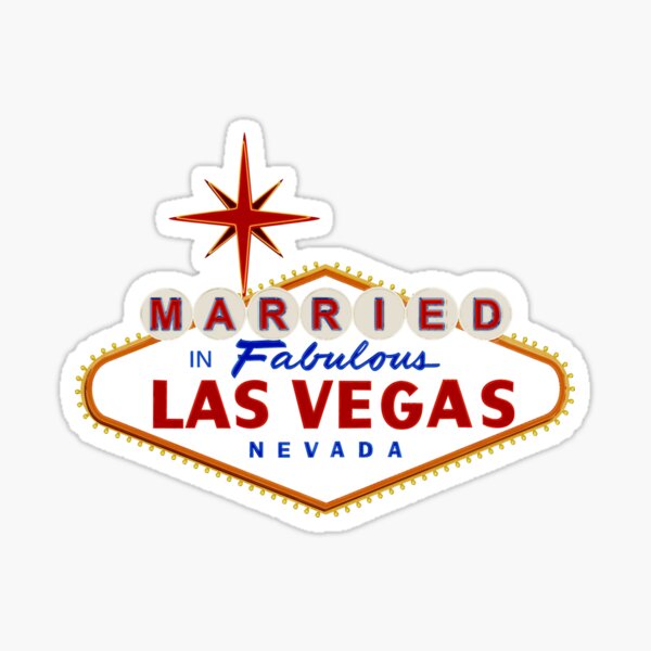 Item preview, Married in Las Vegas sign designed and sold by reapolo.