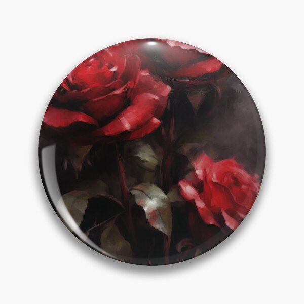 Item preview, Moody Dark Red Roses: A Captivating Print of Intensity designed and sold by printmeartfully.