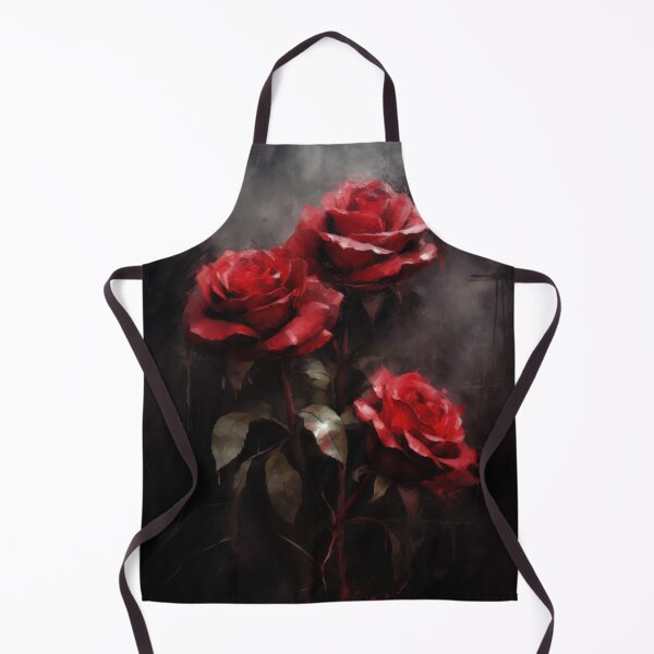 Item preview, Moody Dark Red Roses: A Captivating Print of Intensity designed and sold by printmeartfully.