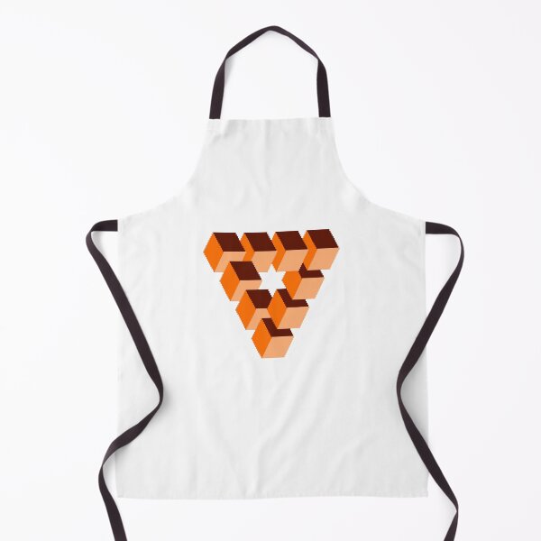 Item preview, IMPOSSIBLE³ - Retro Pixel Art Penrose Triangle Orange designed and sold by Chris Jukes.