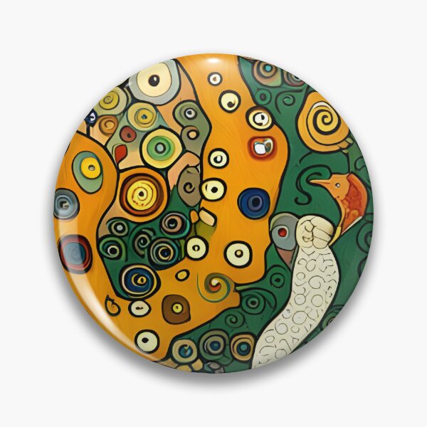 Item preview, Artistic Symphony: Paradise Bird by the Stream by Klimt and van Gogh designed and sold by stine1.