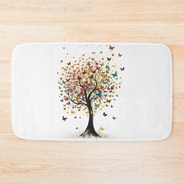 Item preview, Beautiful Multi-coloured Tree Transitioning to Butterflies. designed and sold by StickeryPickery.