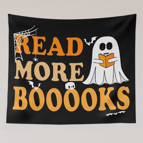 Item preview, Read More Booooks, Funny Ghost Reading a Book designed and sold by Blonc-ou.