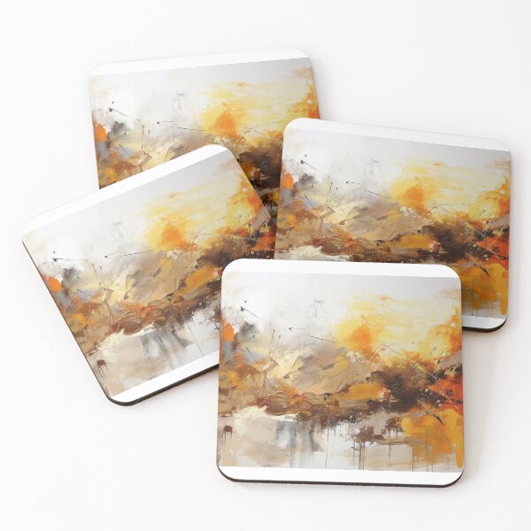 Item preview, Amber Abstract Art Canvas Print designed and sold by artbybodhi.
