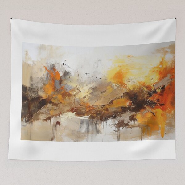 Item preview, Amber Abstract Art Canvas Print designed and sold by artbybodhi.