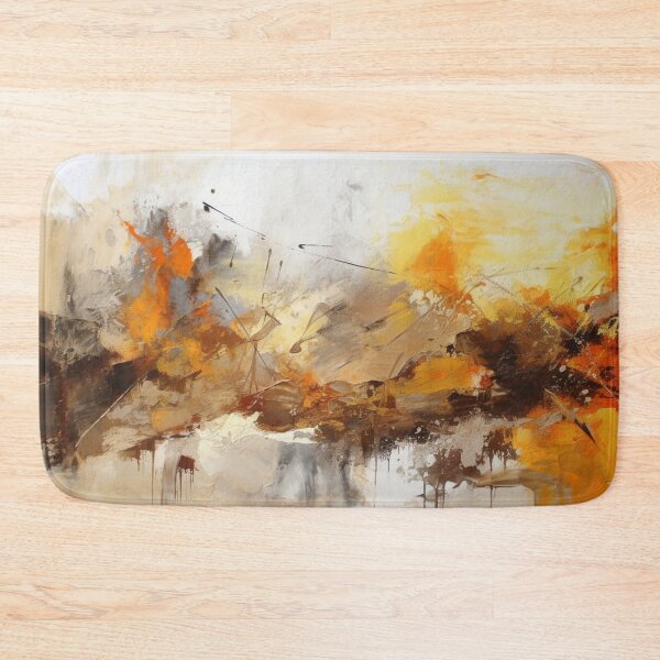 Item preview, Amber Abstract Art Canvas Print designed and sold by artbybodhi.