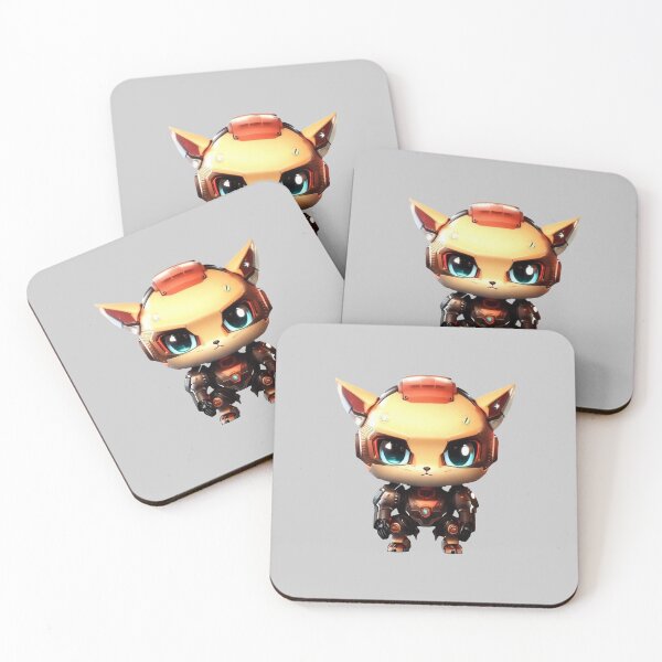 Item preview, Cute Cat Robot 13 - Chibi Cat Design designed and sold by SheepAttack.