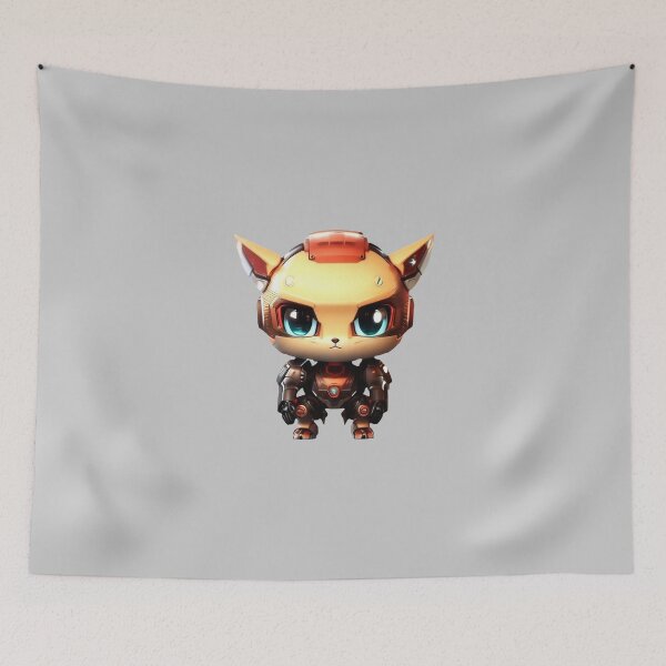 Item preview, Cute Cat Robot 13 - Chibi Cat Design designed and sold by SheepAttack.