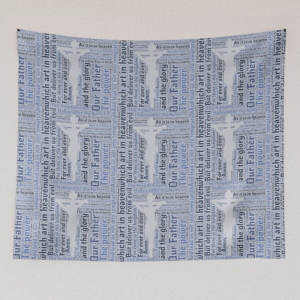 Item preview, Lord's Prayer - English - Blue designed and sold by HeckaDoodleDo.