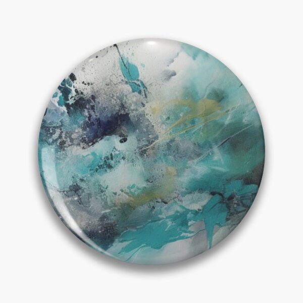 Item preview, Aqua Abstract Art Canvas Print designed and sold by artbybodhi.