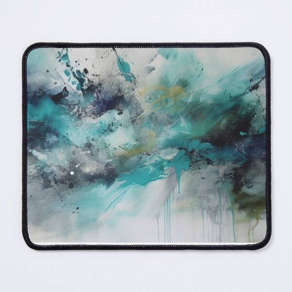 Item preview, Aqua Abstract Art Canvas Print designed and sold by artbybodhi.