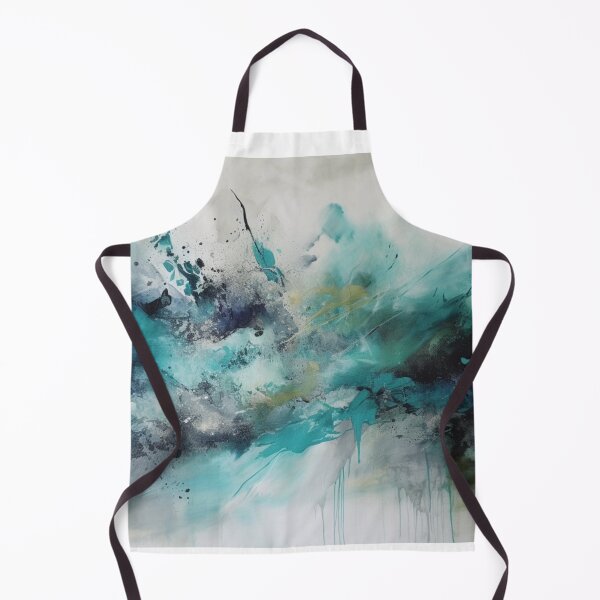 Item preview, Aqua Abstract Art Canvas Print designed and sold by artbybodhi.