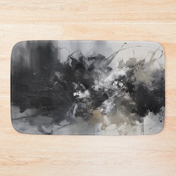 Item preview, Black Abstract Art Canvas Print designed and sold by artbybodhi.