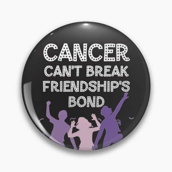 Item preview, Pancreatic cancer awareness purple ribbon Cancer can't break friendship's bond designed and sold by shaderepublic.