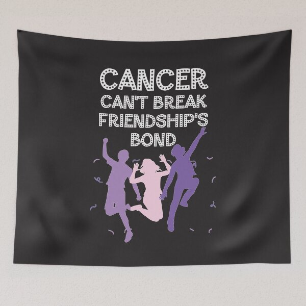 Item preview, Pancreatic cancer awareness purple ribbon Cancer can't break friendship's bond designed and sold by shaderepublic.