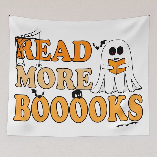 Item preview, Read More Booooks, Funny Ghost Reading a Book designed and sold by Blonc-ou.