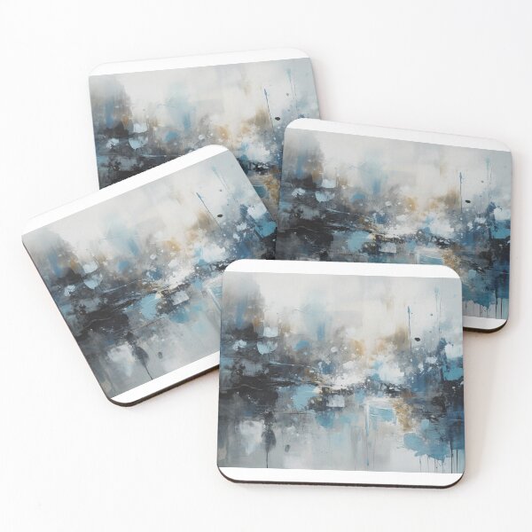 Item preview, Blue Abstract Art Canvas Print designed and sold by artbybodhi.