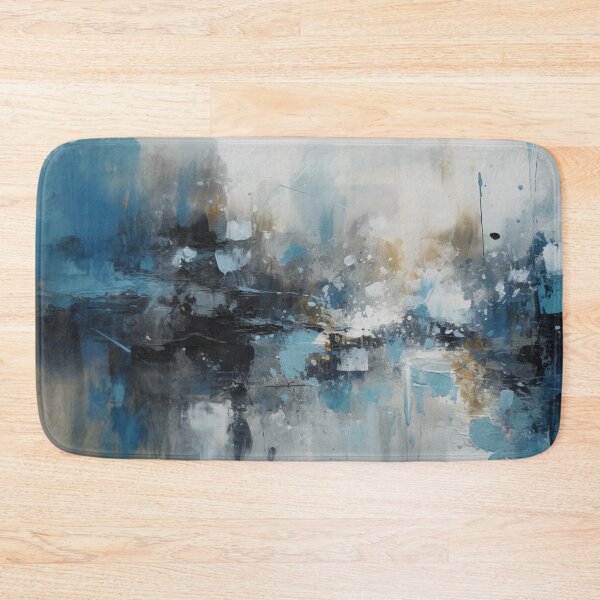 Item preview, Blue Abstract Art Canvas Print designed and sold by artbybodhi.