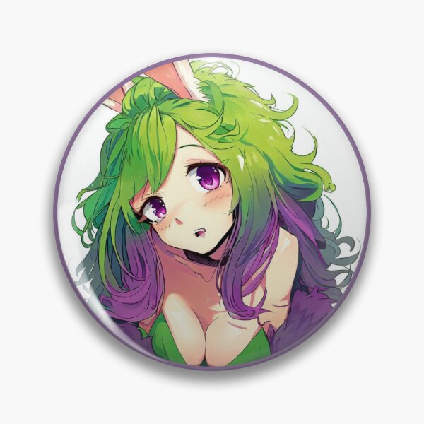 Item preview, Bunny Rabbit Anthro Anime Girl Sticker designed and sold by QueenHarlequin.