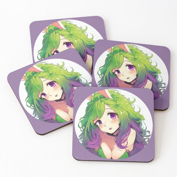 Item preview, Bunny Rabbit Anthro Anime Girl Sticker designed and sold by QueenHarlequin.