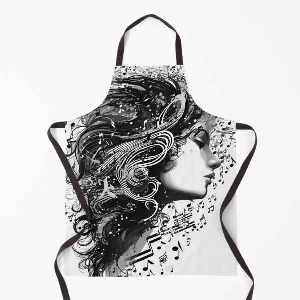 Item preview, Musical Notes Transition Design | Monochrome Drawing designed and sold by StickeryPickery.