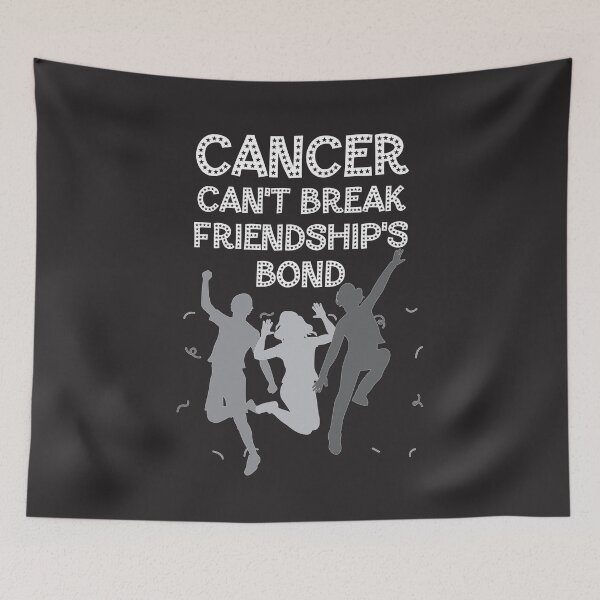 Item preview, Brain cancer awareness gray ribbon Cancer can't break friendship's bond designed and sold by shaderepublic.