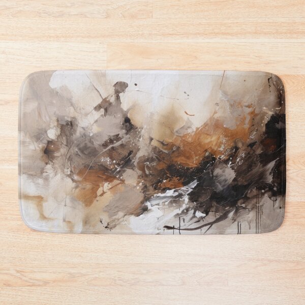 Item preview, Brown Abstract Art Canvas Print designed and sold by artbybodhi.