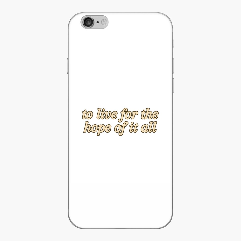 to live for the hope of it all august Taylor Swift folklore  Sticker for  Sale by maroonlilly