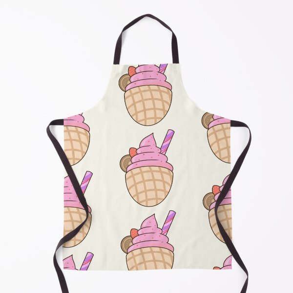Item preview, Kawaii strawberry sundae on a cone with chocolate chip sticker design by DozyJov designed and sold by DozyJov.
