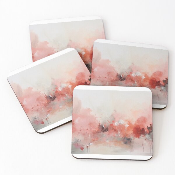 Item preview, Coral Abstract Art Canvas Print designed and sold by artbybodhi.